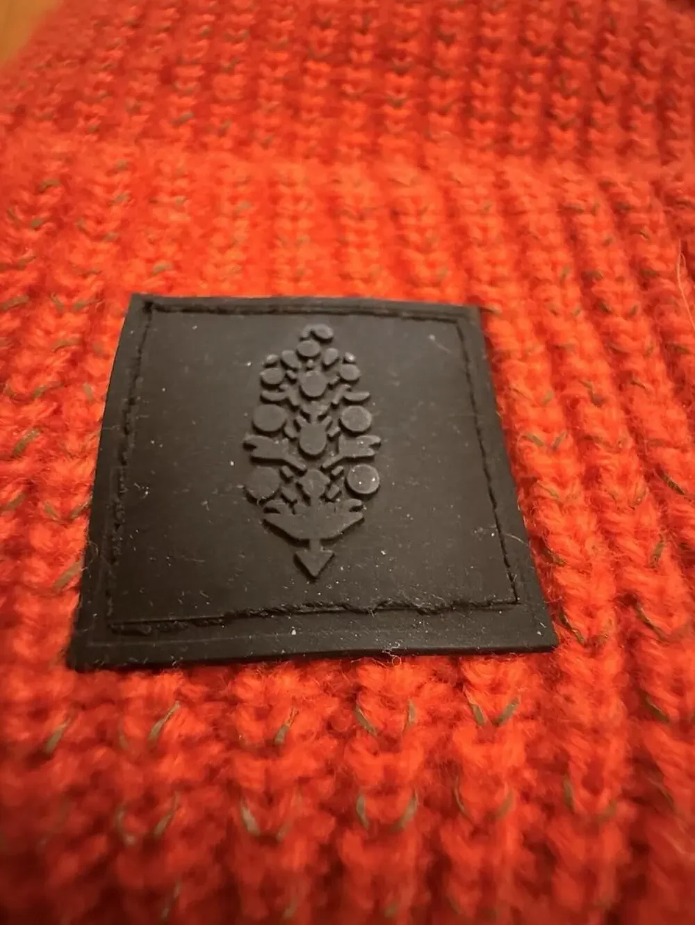 FREE PEOPLE  FP Movement Fleece Lined Recycled Yarn Beanie - vivid‎ red